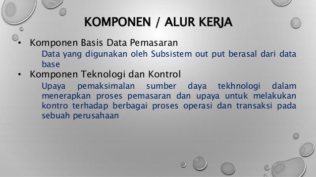 Sistem Informasi Pemasaran