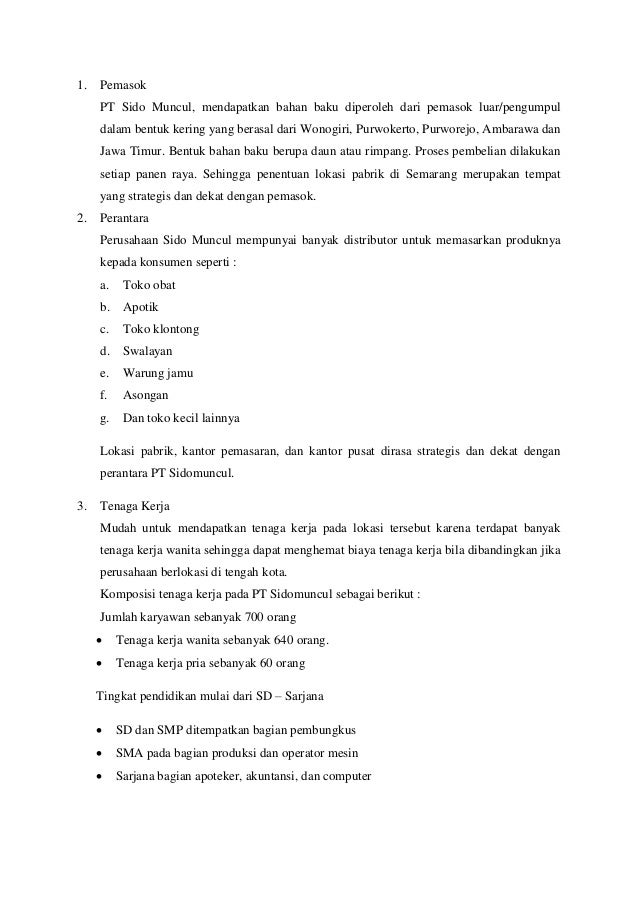 Sistem Informasi Pemasaran Pt Sido Muncul