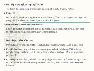 Sistem input output | PPTX