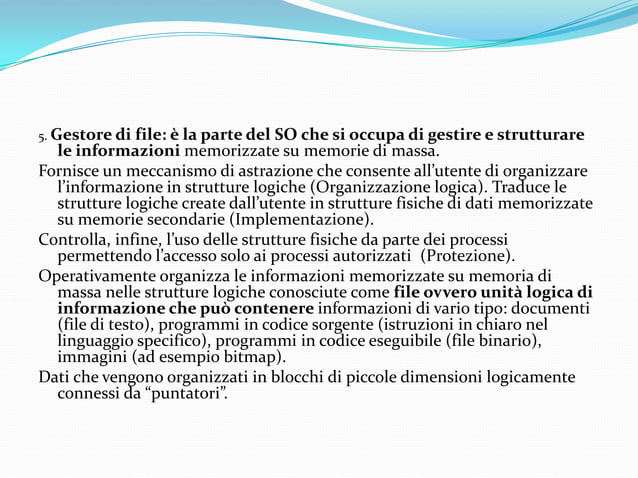 Sistemi operativi | PPTX