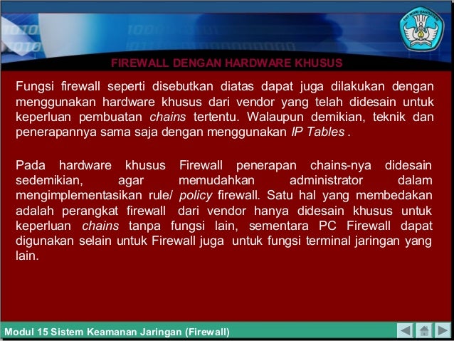 Sistem Keamanan Jaringan Firewall