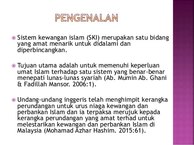 Sistem kewangan islam