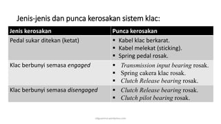 SISTEM KLAC-TOPIK 3: MENSERVIS PAM KLAC HIDRAULIK | PDF