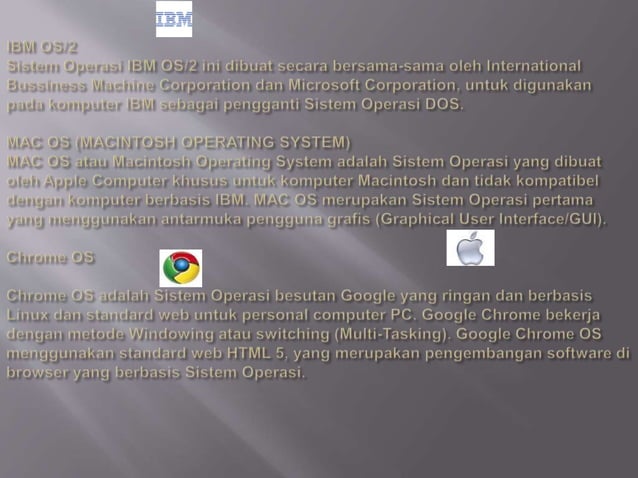 Sistem komputer (operating sistem (OS) ) | PPT