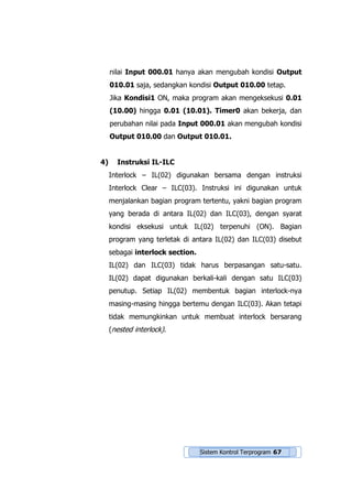 Input/output Terprogram Sistem Kontrol Terprogram | PDF