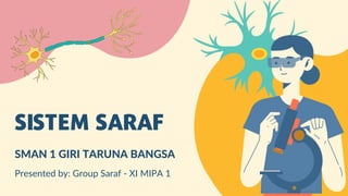 SISTEM SARAF
Presented by: Group Saraf - XI MIPA 1
SMAN 1 GIRI TARUNA BANGSA
 