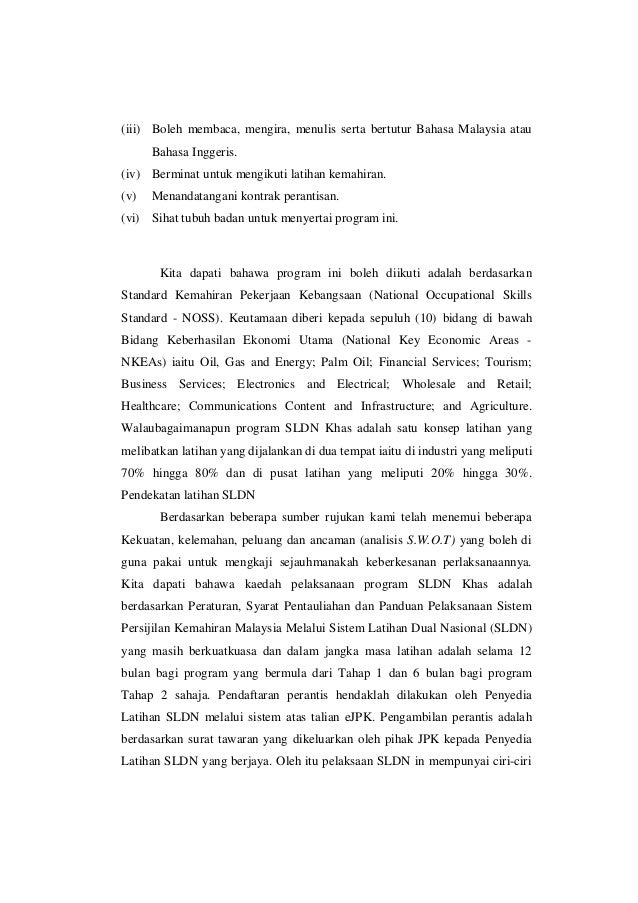 sistem latihan dual nasional