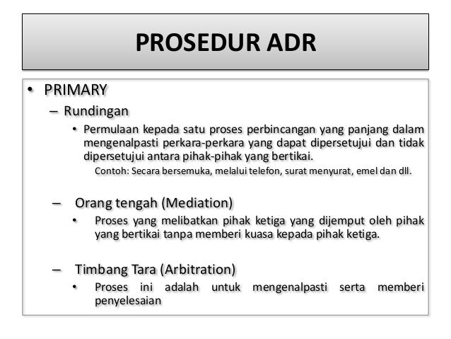 Sistem litigasi dan adr satu kajian perbandingan Sistem litigasi dan adr satu kajian perbandingan