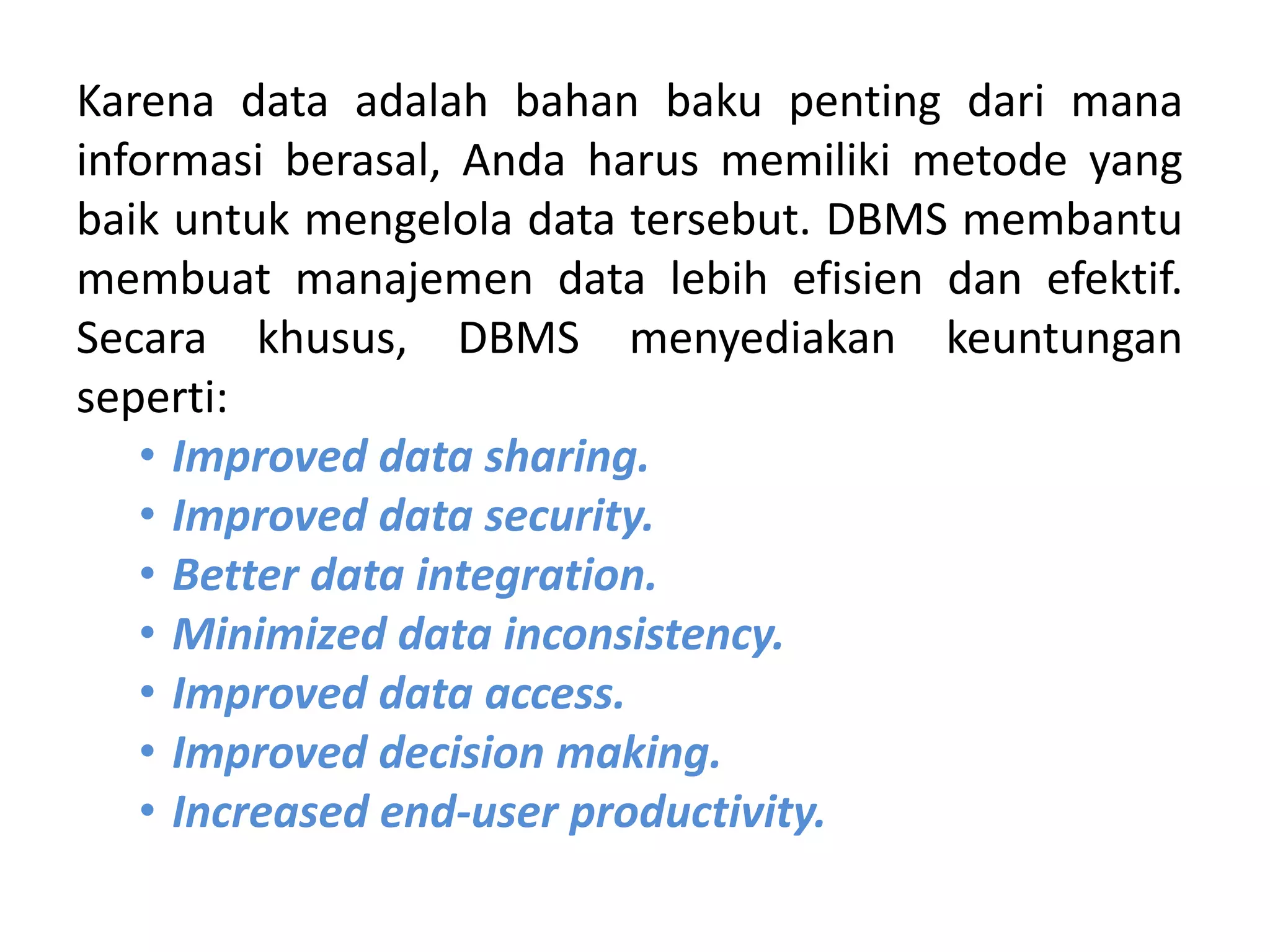 Sistem Manajemen Basis Data 2 | PPT