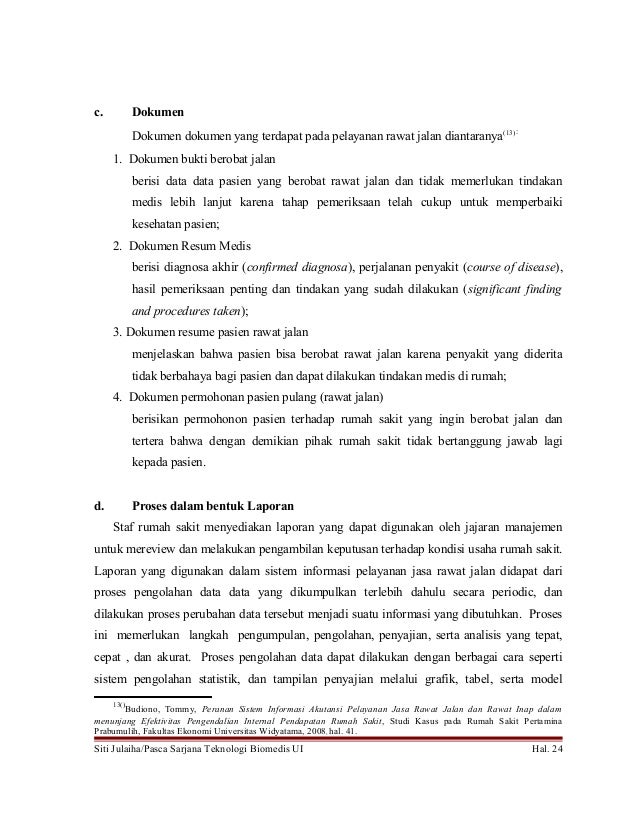 Sistem manajemen rawat jalan rumah sakit indonesia