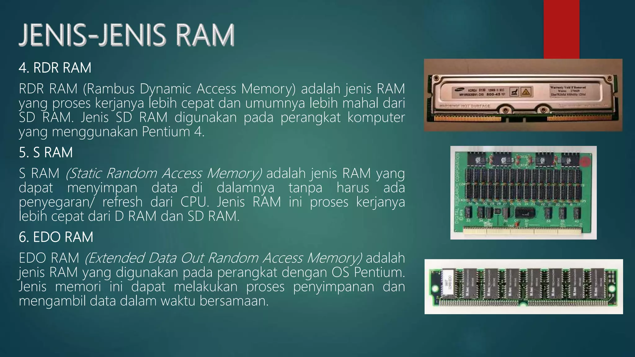 Sistem memori komputer | PPSX