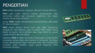 Sistem memori komputer | PPSX