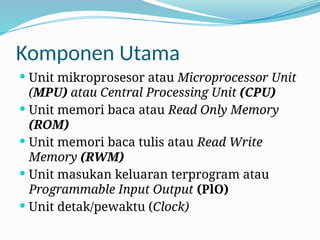 Input/output Terprogram Comprehensive Overview of Microprocessor Systems and Computer ...