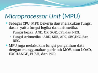 Comprehensive Overview of Microprocessor Systems and Computer ...