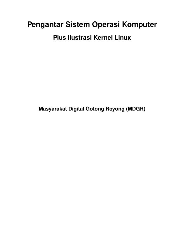 Sistem Operasi Sistem Operasi