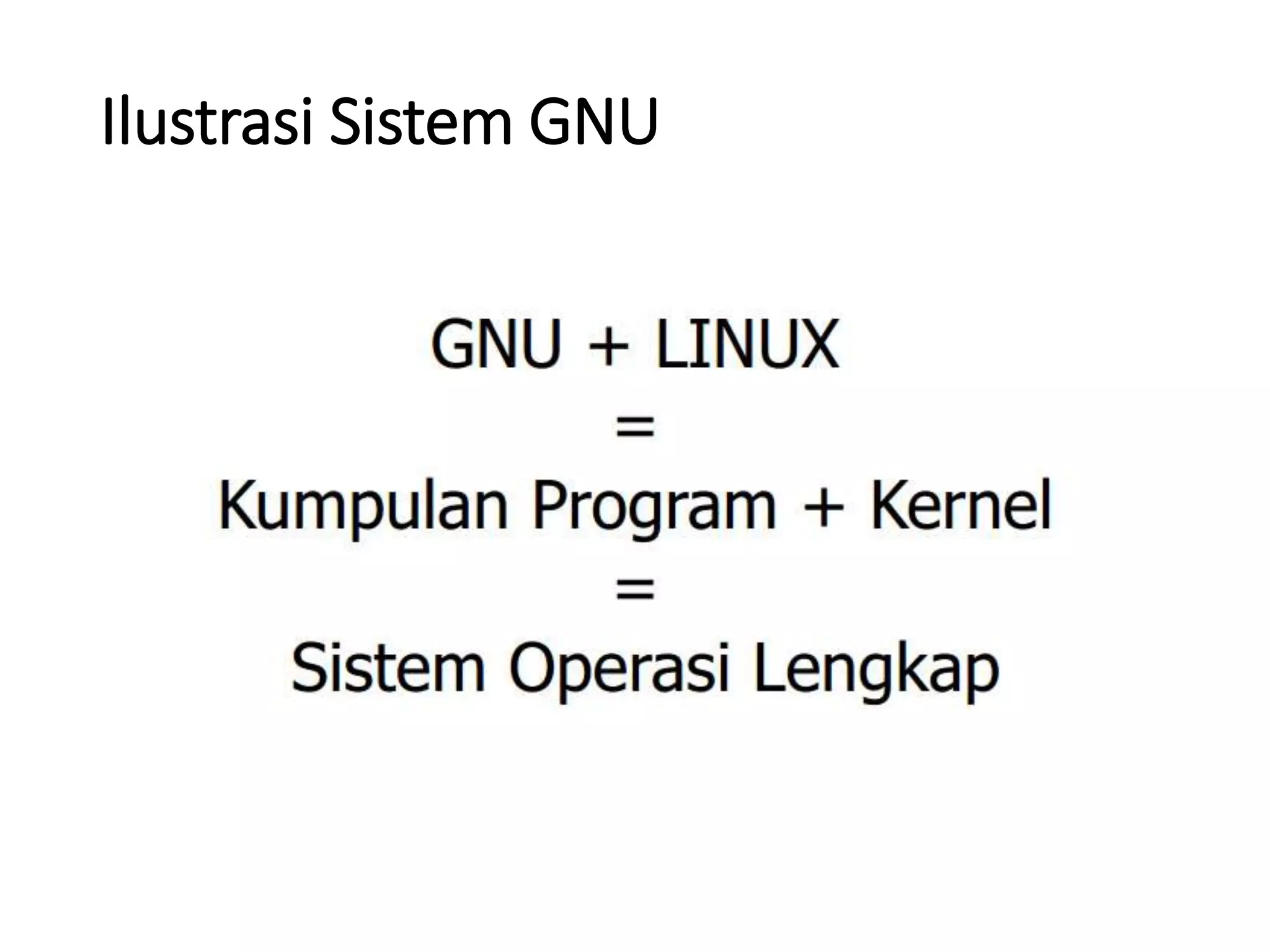 Ilustrasi Sistem GNU
 