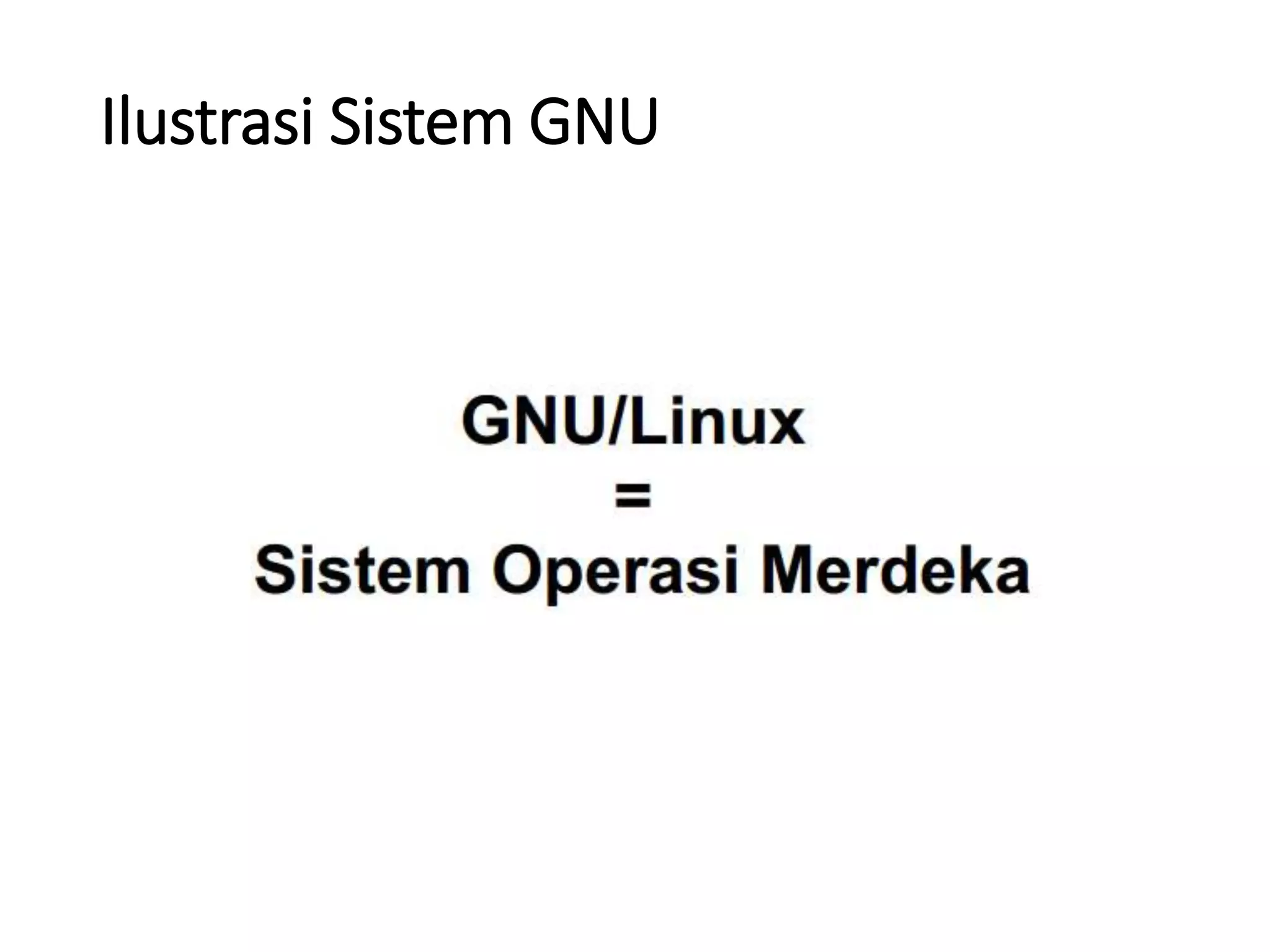 Ilustrasi Sistem GNU
 