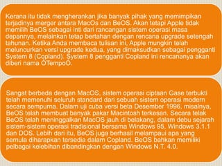 Macos Beos Sistem operasi beos | PPTX
