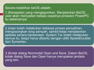 Sistem operasi beos | PPTX