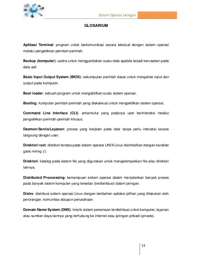 Sistem Operasi Jaringan Xi Sem1