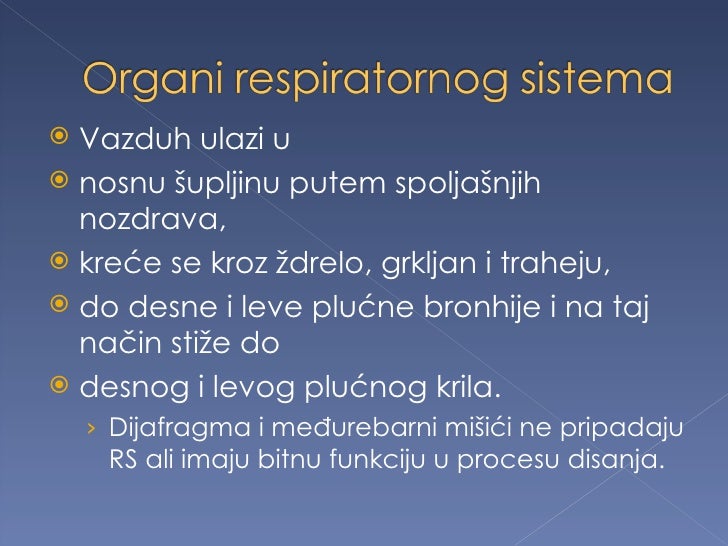 Sistem Organa Za Disanje1