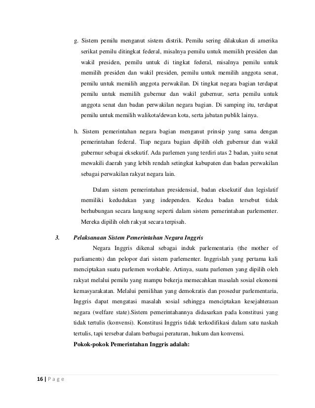 Makalah Sistem Pemerintahan