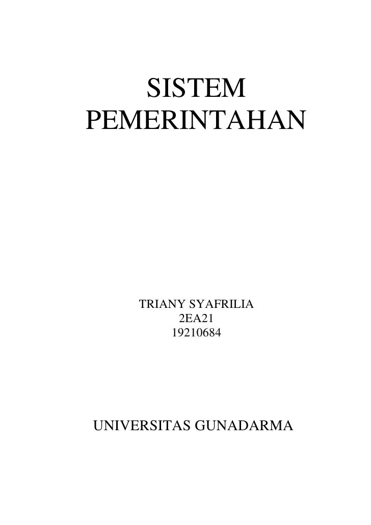 Sistem Pemerintahan Sistem Pemerintahan
