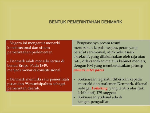 Sistem pemerintahan denmark