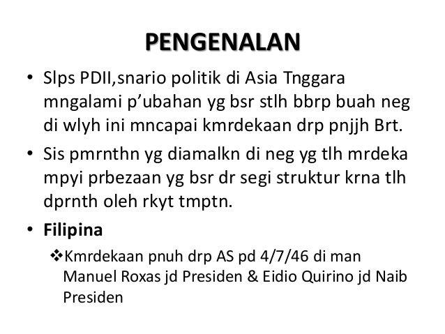 Sistem Pemerintahan Di Filipina