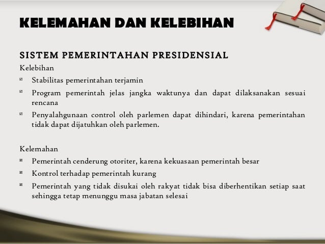 Kelebihan dan kekurangan sistem pemerintahan semi presidensial