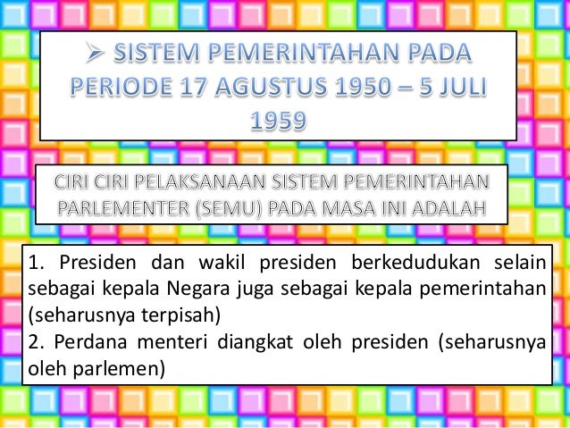 Sistem pemerintahan indonesia
