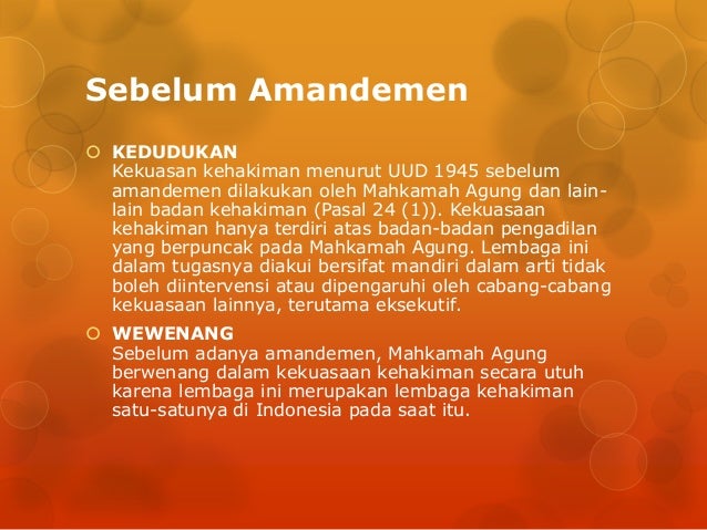 Sistem Pemerintahan Indonesia Sebelum Dan Sesudah Amandemen