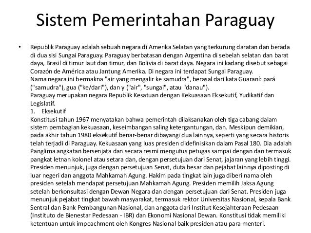 Sistem Pemerintahan Negara Negara Benua Amerika