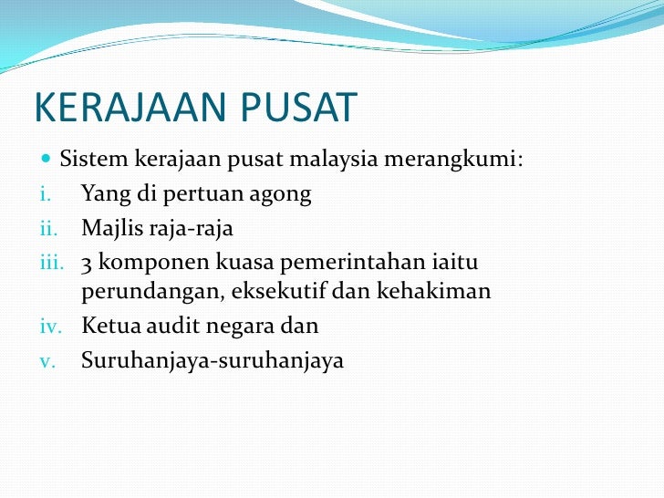 Sistem pemerintahan persekutuan