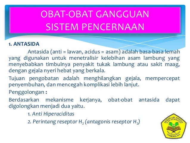 Sistem pencernaan dan obat obat sistem pencernaan Sistem pencernaan dan obat obat sistem pencernaan