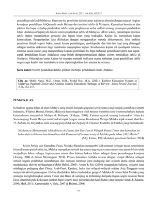 Sistem pendidikan tahfiz di malaysia, pilihan ibu bapa dan warisan peu2026