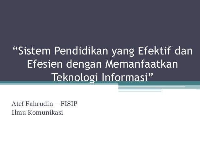 Pendidikan Karakter Yang Efektif Pendidikan Karakter Yang Efektif