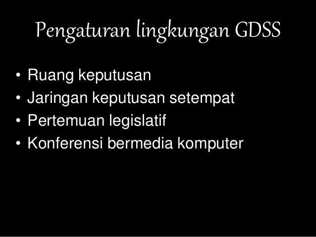 Sistem Pendukung Keputusan