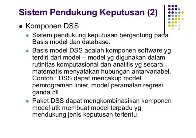 Sistem pendukung keputusan