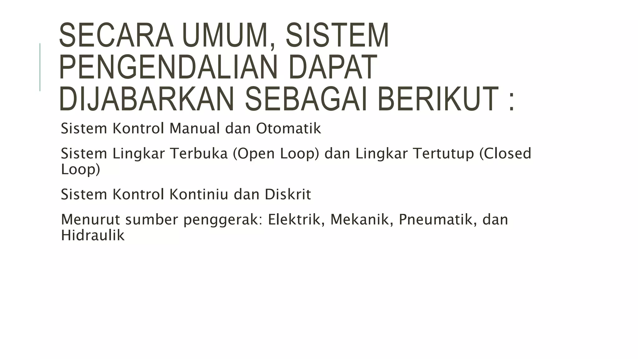 Sistem pengendalian, bpcs(basic process control system), | PPTX