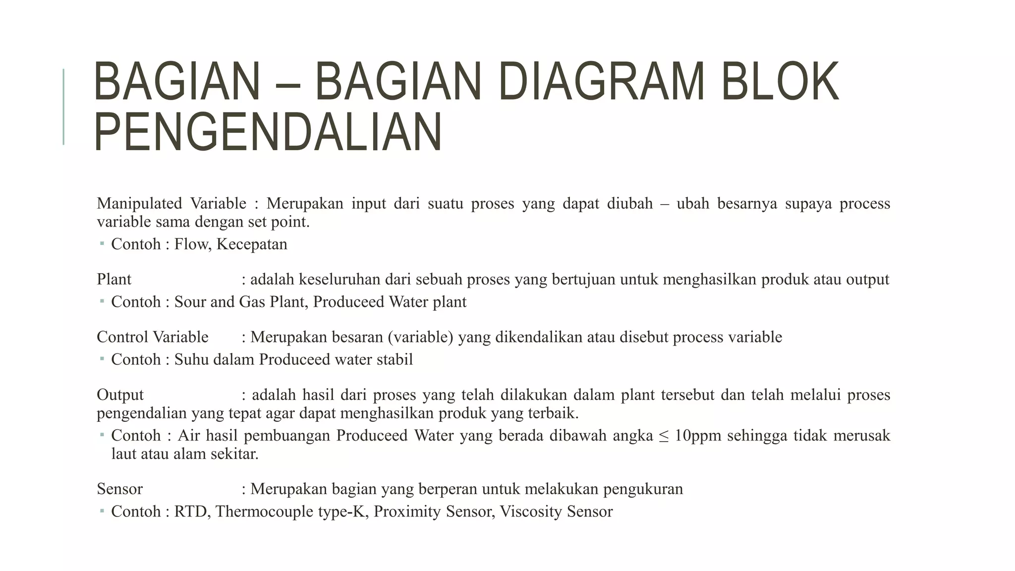 Sistem pengendalian, bpcs(basic process control system), | PPTX