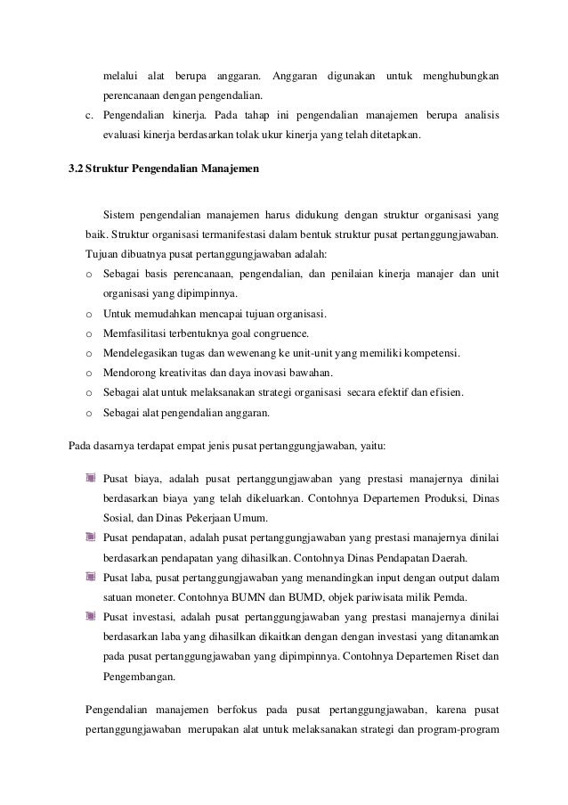 Sistem Pengendalian Manajemen Sektor Publik