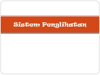Sistem penginderaan | PPT