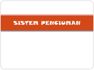 Sistem penginderaan | PPT