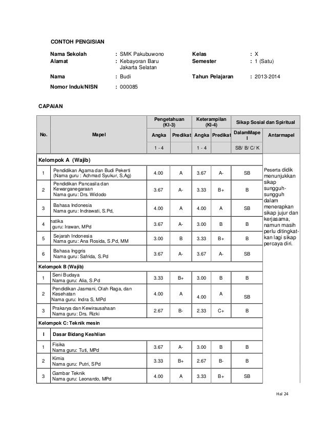 Sistem penilaian smk
