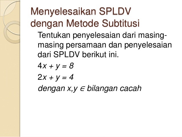 Sistem persamaan linear