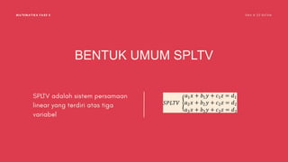Spltv Sistem Persamaan Linear Tiga Variabel.pptx