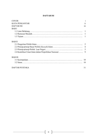 Gambar Makalah Sistem Politik Islam