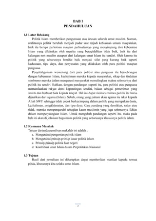 Gambar Makalah Sistem Politik Islam