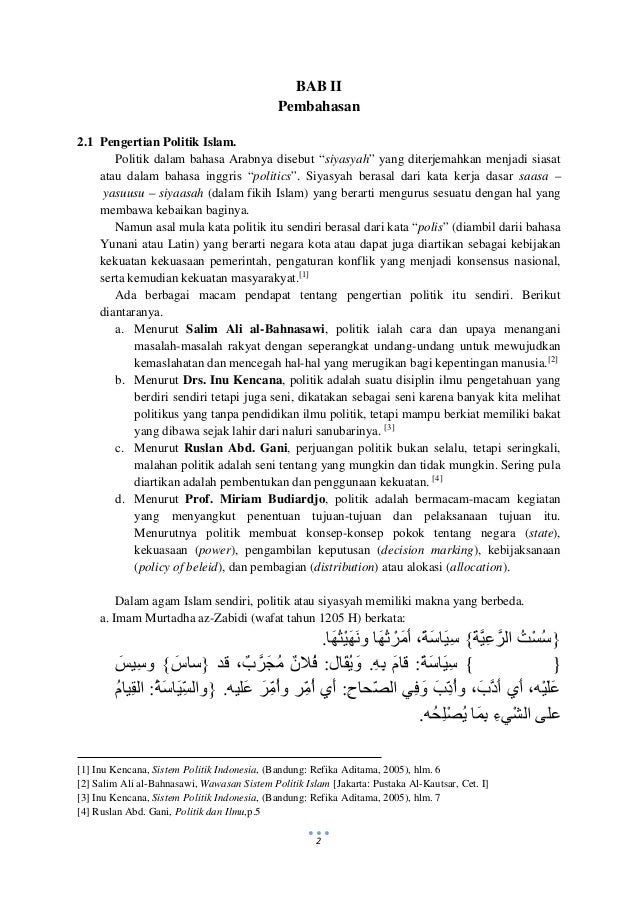 Makalah Sistem Politik Islam